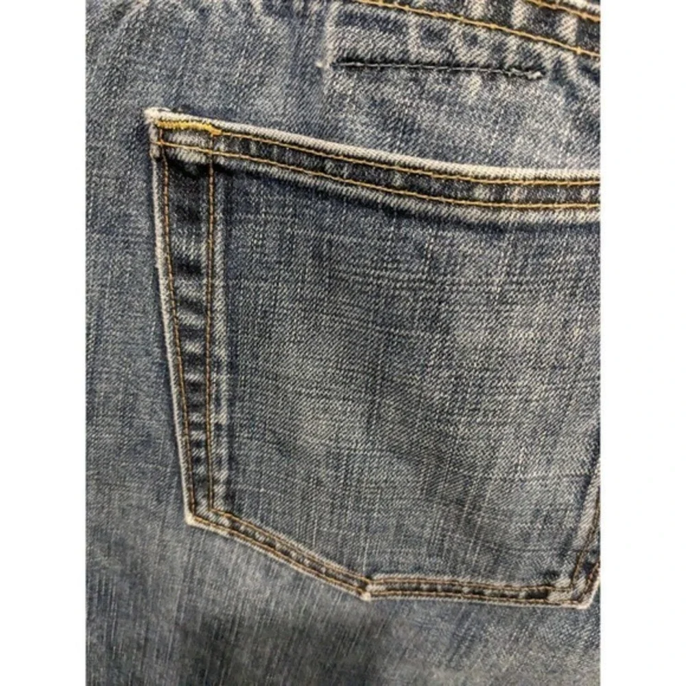Lucky Brand 221 Vintage Straight Mens 36x32 Blue Denim Soft Faded jeans distress